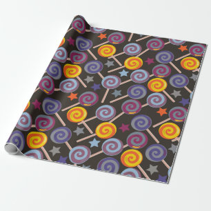 Candy pattern   Lollies pattern   lollipop 9 Wrapping Paper