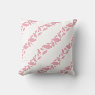 Candy Pattern Silhouette Graphic Throw Pillow