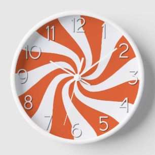 Candy Peppermenthe tourbillon Orange et horloge bl