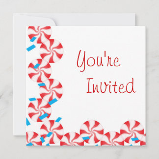 Candy Peppermint Invitation