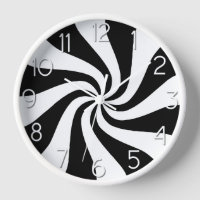 Candy Peppermint Swirl Black and White