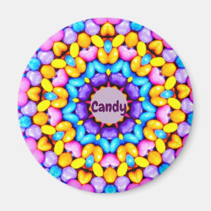 CANDY ~ Personalised Easter Pattern Fractal ~ Magnet