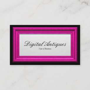 Candy Pink Picture Frame Business Card