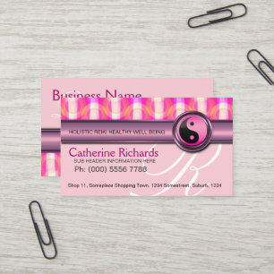 Candy Pink Reiki Cartes de visite santé et beauté