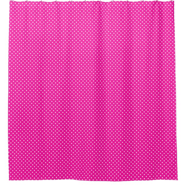 Candy Pink White Girly Square Polka Dot Pattern (Front)