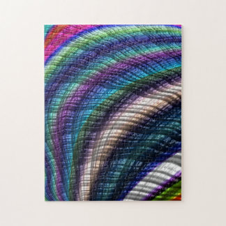 Candy Plaid Fractal Jigsaw Puzzle
