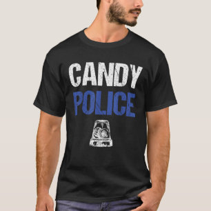 Candy Police Funny Halloween Gift For Kids Boys Me T-Shirt