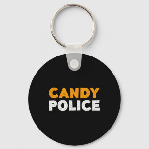 Candy Police Halloween Shirt Keychain