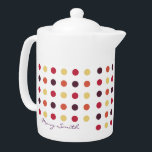 Candy Polka Dot Custom Name Plum<br><div class="desc">Candy Polka Dot Custom Name Plum - designer gift template. A perfect gift for any avid cook! Fully customizable. Easy to use and easy to personalize. Order Today!</div>