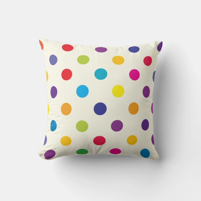 Candy Polka Dot Pillow (Front)