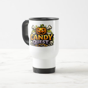Candy Quest App 'Knock' Logo Tasse de Voyage