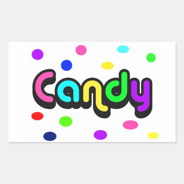 Candy-rectangle sticker (Front)