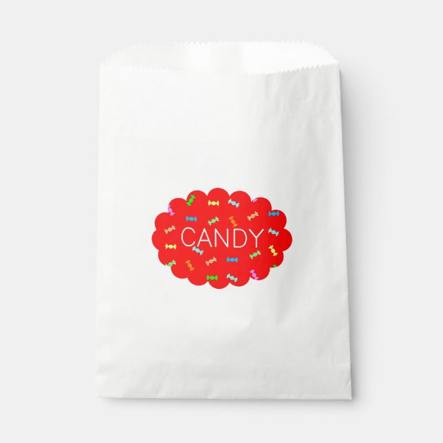 CANDY (Red) Favour Bag (Front)