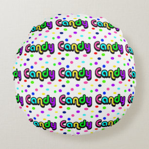Candy Round Pillow