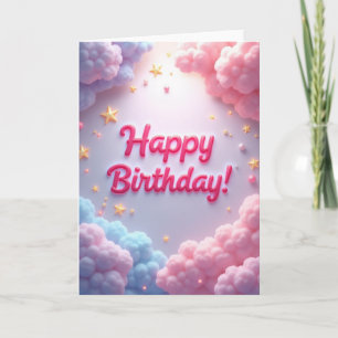 Candy Script Birthday Card