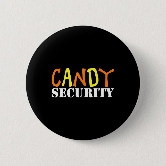 Candy Security Easy Halloween Costume For Lazy Adu 2 Inch Round Button (Front)