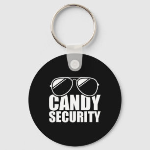 Candy Security Funny Easy Halloween Costume Adult Keychain