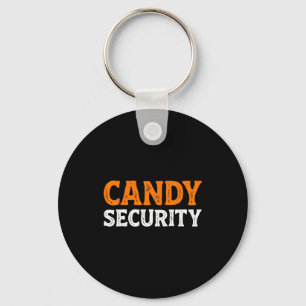 Candy Security Funny Easy Lazy Halloween Dad Mom P Keychain