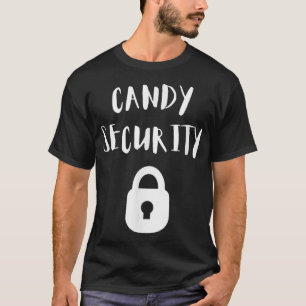 Candy Security Funny Halloween Costume 327 T-Shirt
