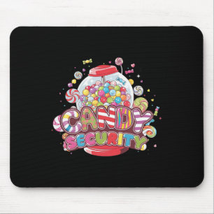 Candy Security Funny Halloween Costume Boys Girls  Mouse Pad