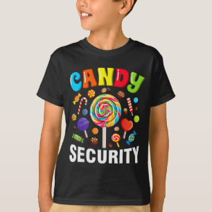 Candy Security Funny Halloween Costume  T-Shirt