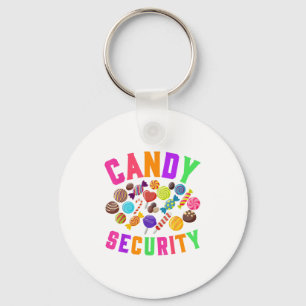Candy Security Funny Halloween Party Costume Boys  Keychain