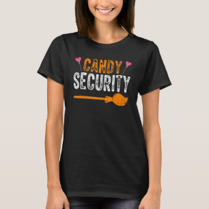 Candy Security Halloween Parent Costume Mom Dad T-Shirt