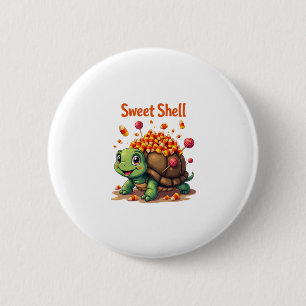 Candy Shell Turtle 2 Inch Round Button