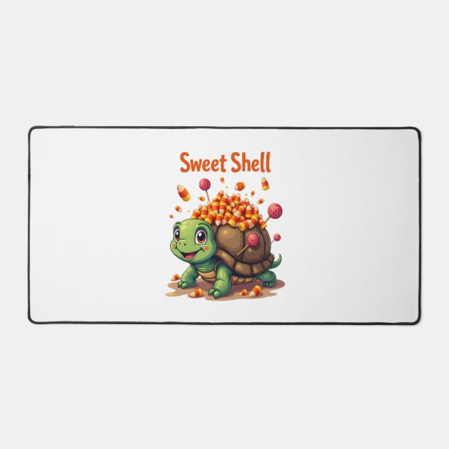 Candy Shell Turtle Desk Mat (Front)
