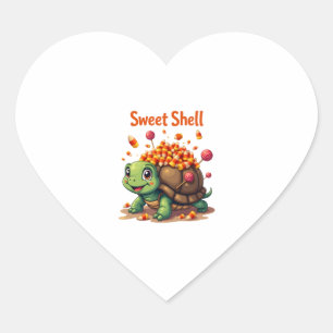 Candy Shell Turtle Heart Sticker