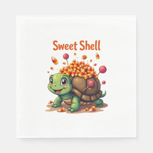 Candy Shell Turtle Napkin (Front)