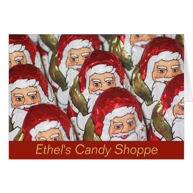 Candy Shop Carte de Noël (Devant horizontal)