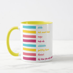 Candy Shushes! Fun Colourful Funny Shhh Mug