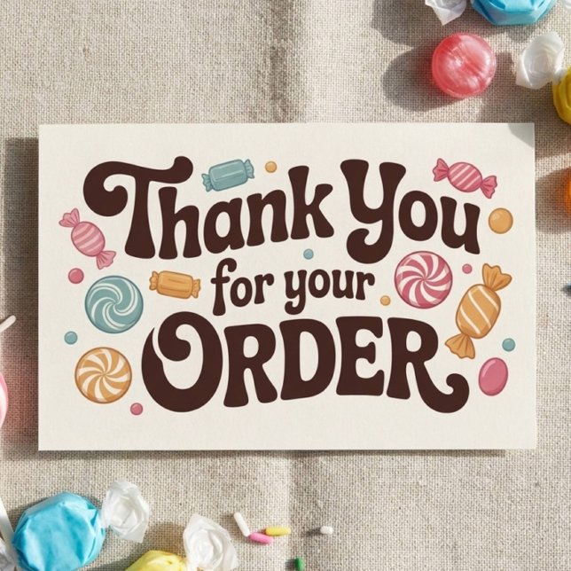 Candy Small Business Thank You Card (Creator Uploaded)