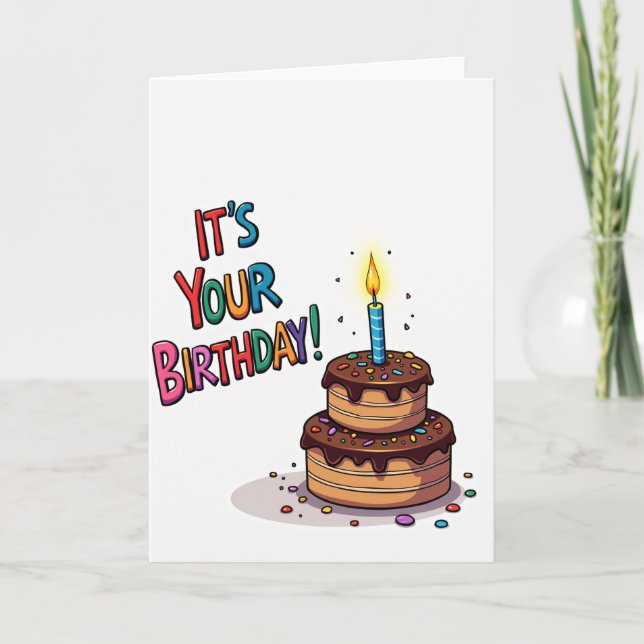 Candy Sprinkle Birthday Card (Front)