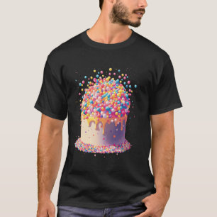 Candy Sprinkle Cake Design for Baking Enthusiasts T-Shirt