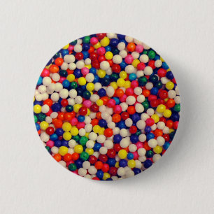 Candy Sprinkles 2 Inch Round Button