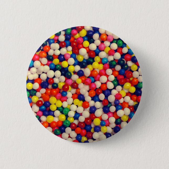 Candy Sprinkles 2 Inch Round Button (Front)