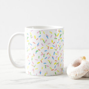 Candy sprinkles cute colourful watercolor mug