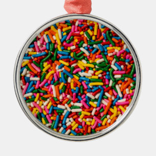 Candy Sprinkles Metal Ornament