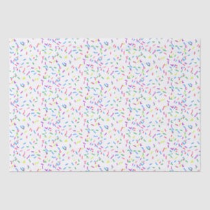 Candy Sprinkles On White Tissue Paper