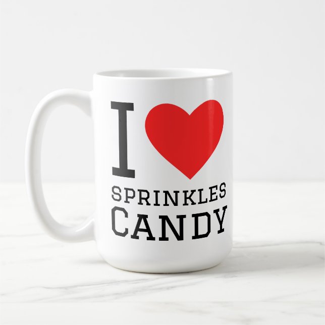 Candy sprinkles pattern coffee mug (Left)