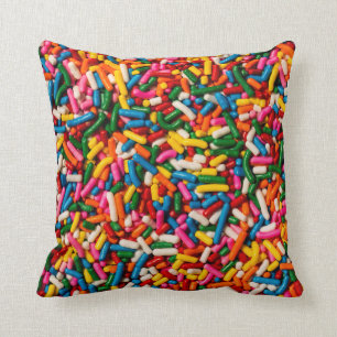 Candy Sprinkles Throw Pillow