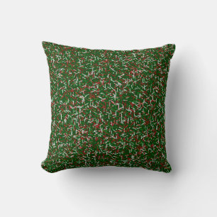 Candy Sprinkles with Polka dots Throw Pillow,Green Pillow