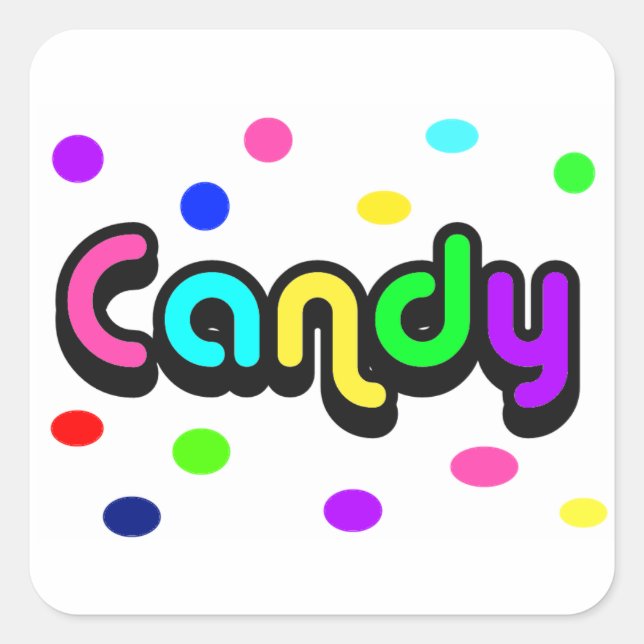 Candy-square sticker (Front)