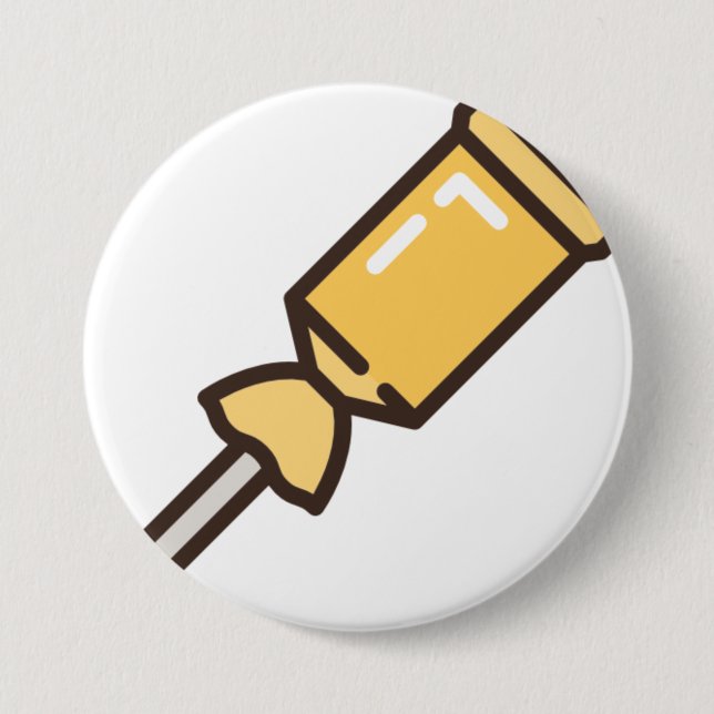 candy-stick-1 3 inch round button (Front)