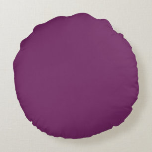 Candy Stripe 3 Negative one side solid colour Round Pillow
