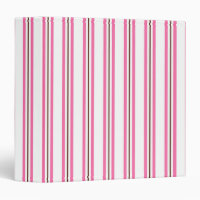 Candy Striped Binder