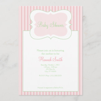 Candy Stripes - Baby Shower GP Invitation