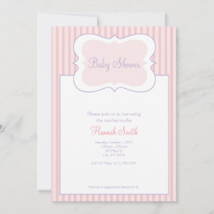 Candy Stripes - Baby Shower PP Invitation